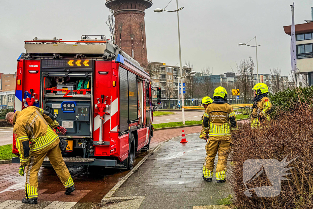 Gaslek in CityHouse, brandweer zet gebied af