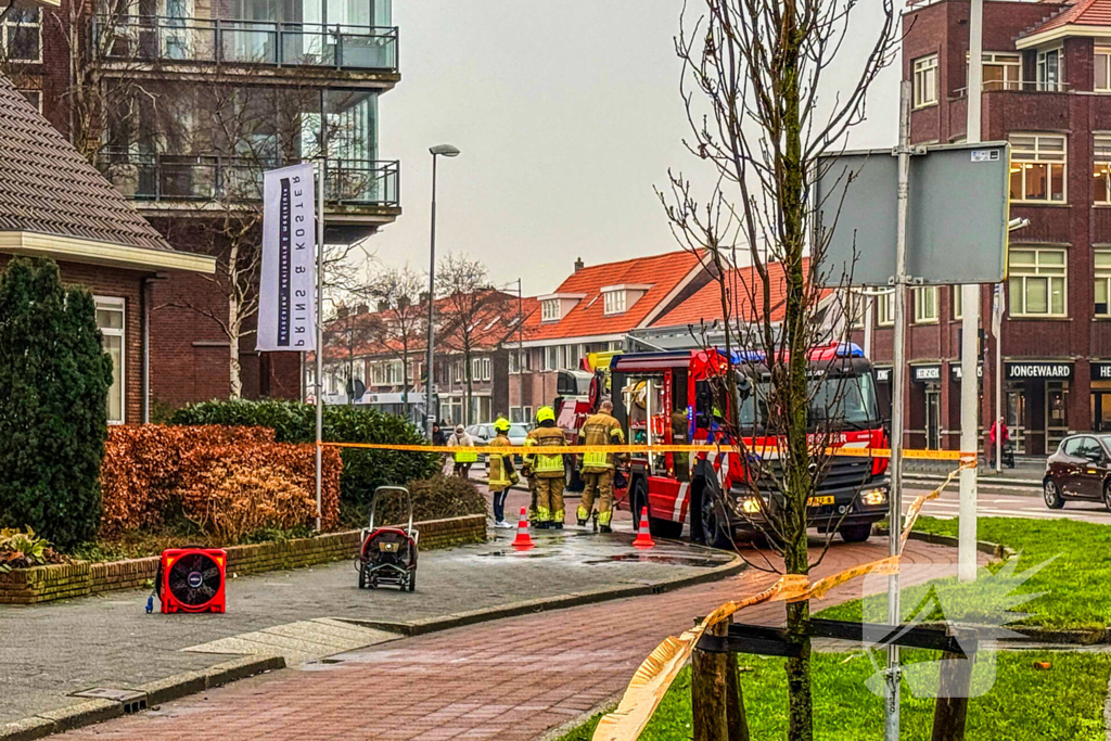 Gaslek in CityHouse, brandweer zet gebied af