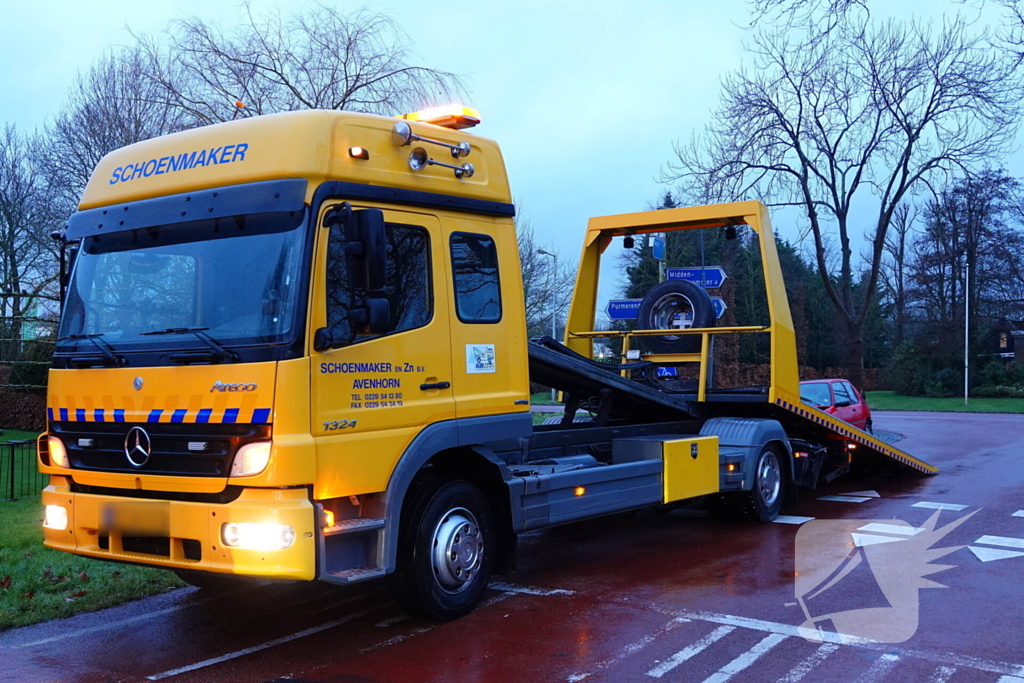 Aanrijding na glijpartij