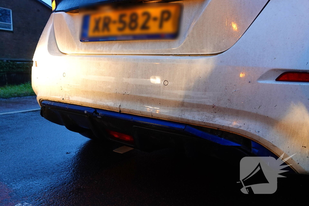 Aanrijding na glijpartij