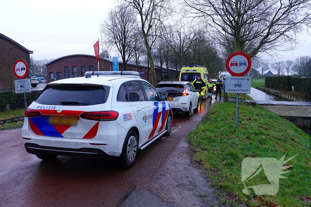 Aanrijding na glijpartij