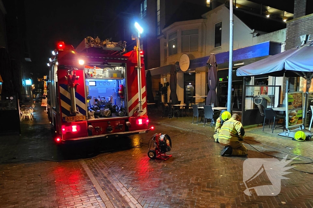 Brandweer ingezet voor brand in eetcafe