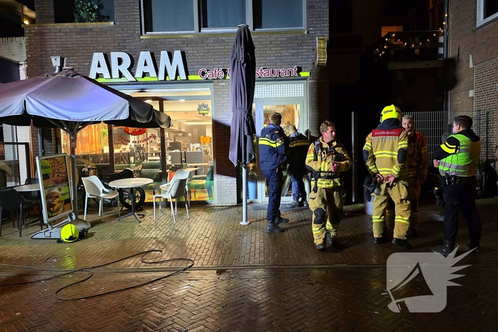 Brandweer ingezet voor brand in eetcafe