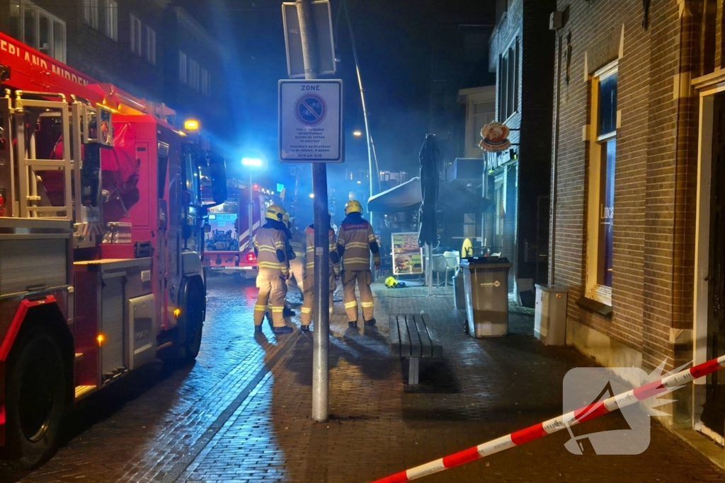 Brandweer ingezet voor brand in eetcafe