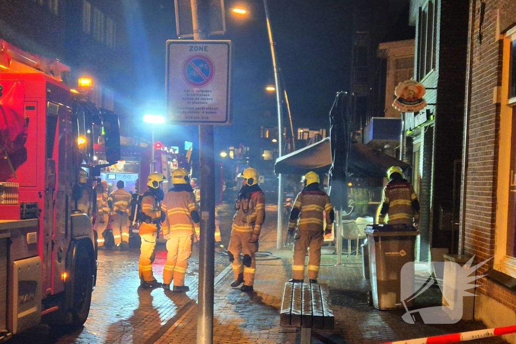 Brandweer ingezet voor brand in eetcafe