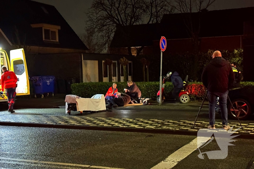 Persoon gewond na ongeval met scootmobiel