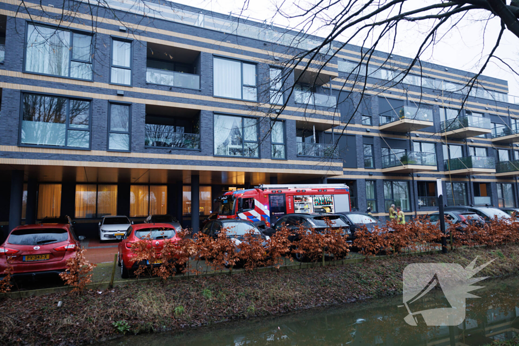 Flinke rook ontwikkeling bij grote brand in appartement