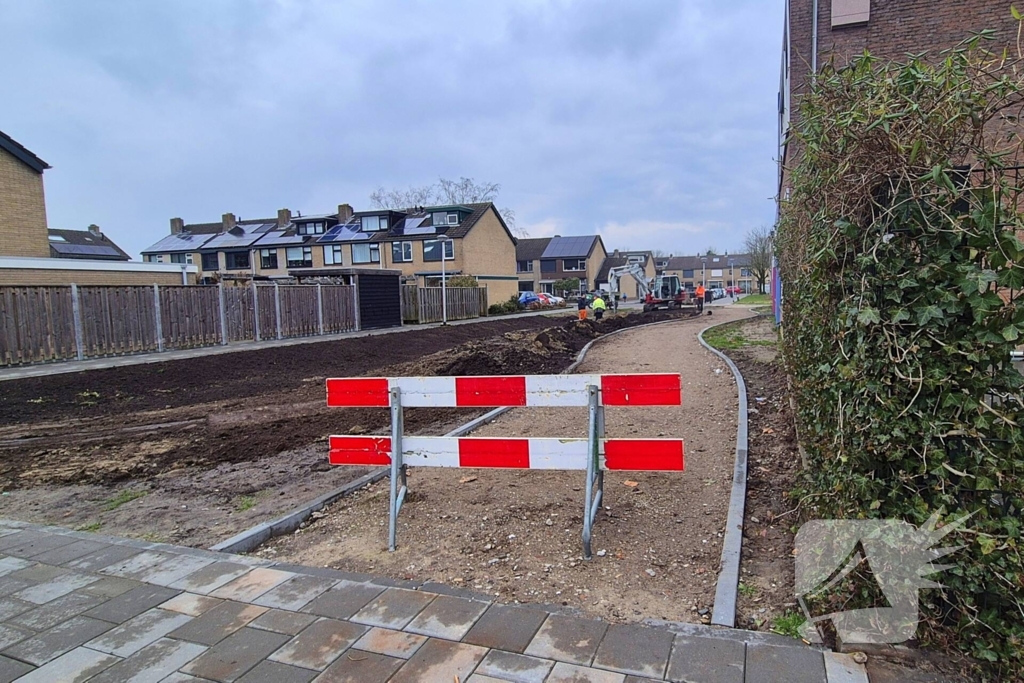 Gasleiding geraakt bij werkzaamheden