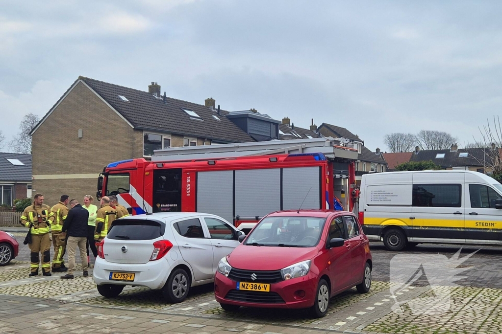 Gasleiding geraakt bij werkzaamheden