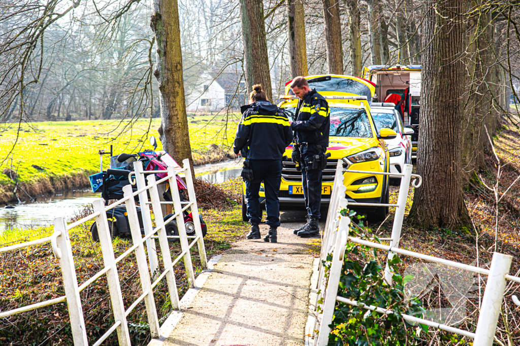 Bestuurder scootmobiel gewond na eenzijdig ongeval
