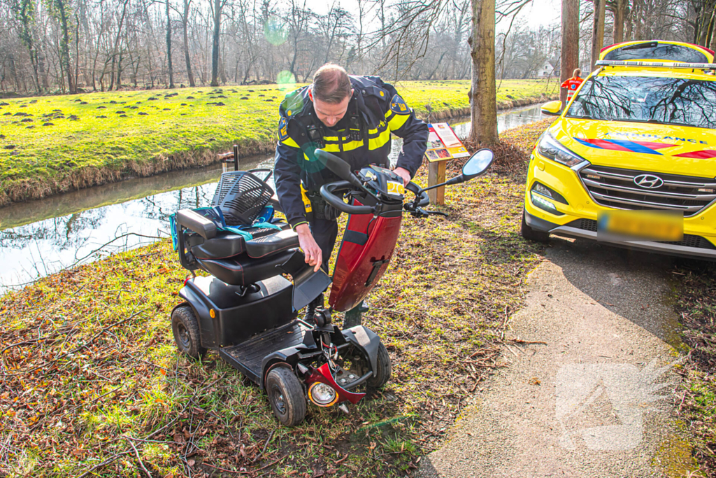 Bestuurder scootmobiel gewond na eenzijdig ongeval