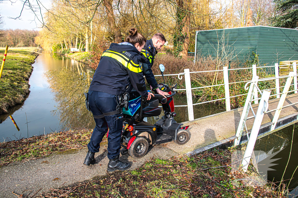Bestuurder scootmobiel gewond na eenzijdig ongeval