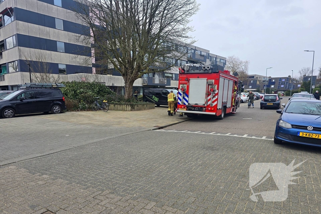 Rook in pand door slijpwerkzaamheden