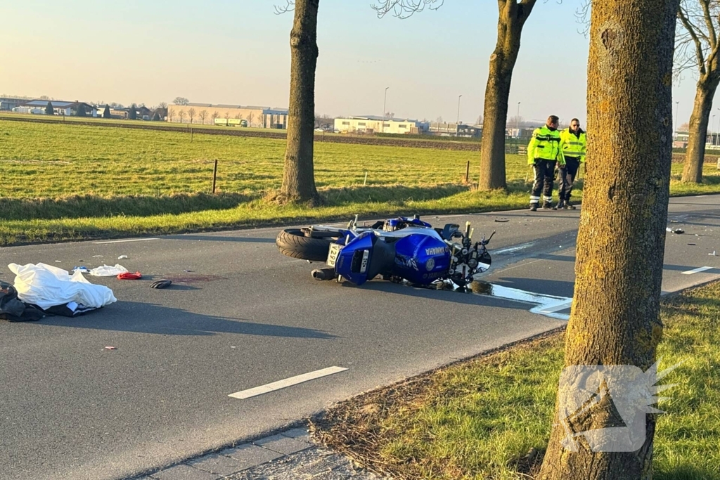 Ernstig ongeval met motorrijder