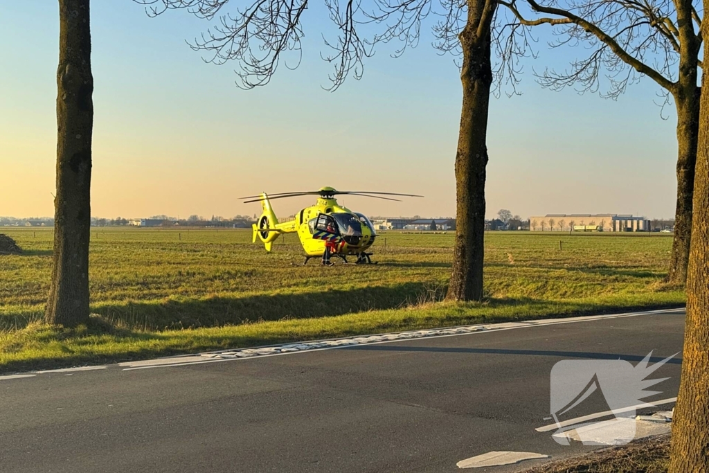 Ernstig ongeval met motorrijder