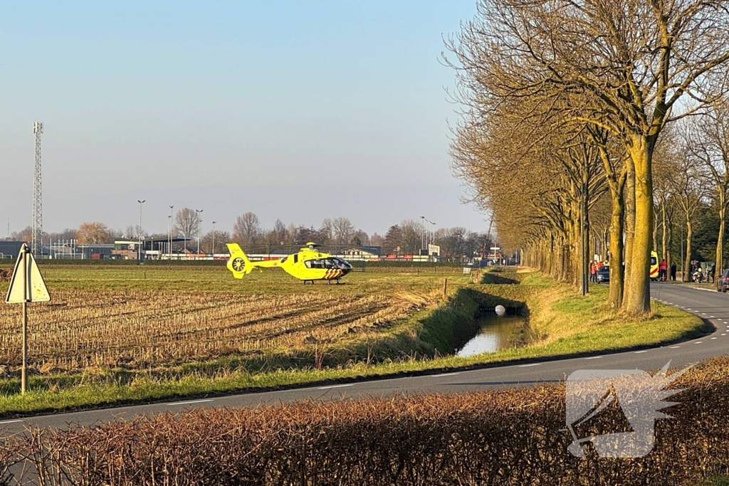 Ernstig ongeval met motorrijder