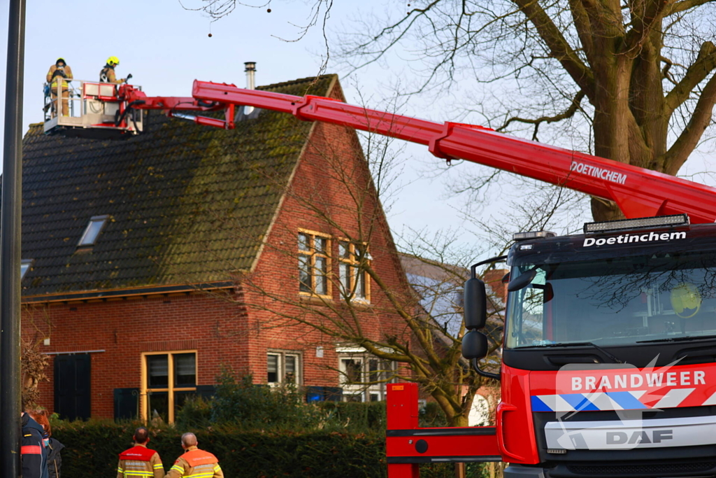 Schoorsteenbrand snel onder controle