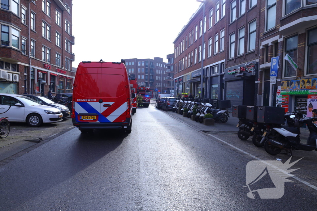 Brandweer ingezet voor brandmelding in viswinkel