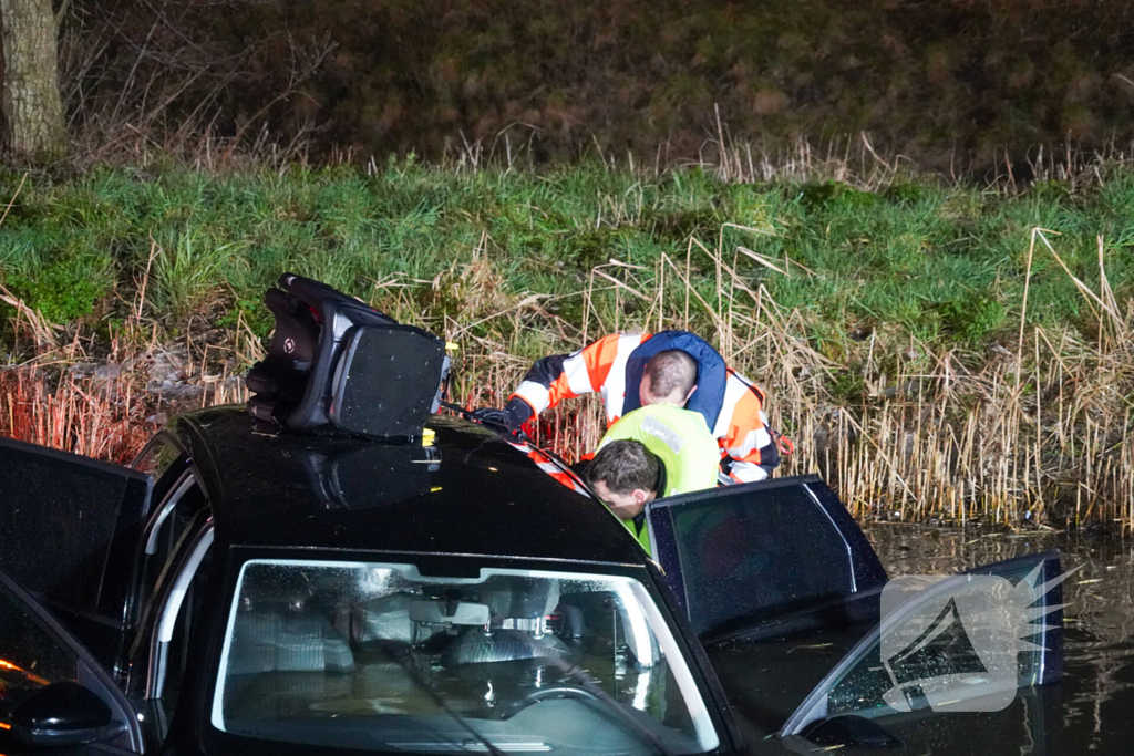 Auto in het water aangetroffen