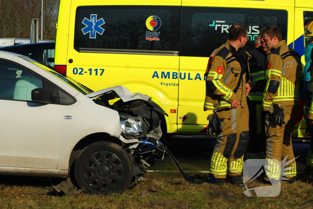Gewonden bij kop-staartbotsing