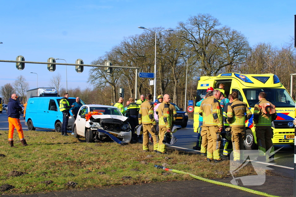 Gewonden bij kop-staartbotsing