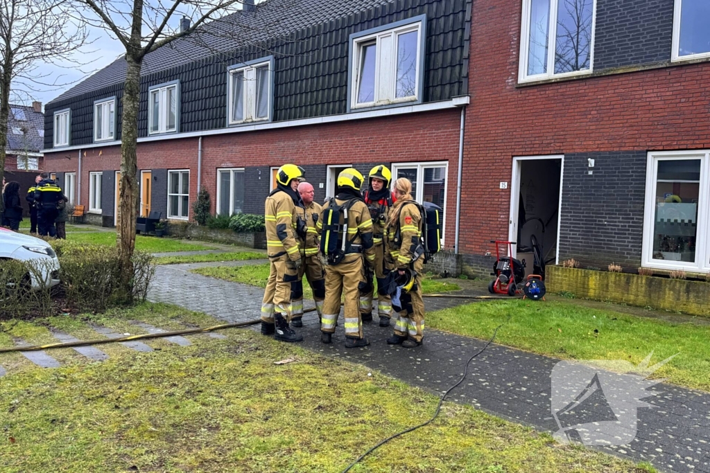 Brand op bovenverdieping geblust door brandweer