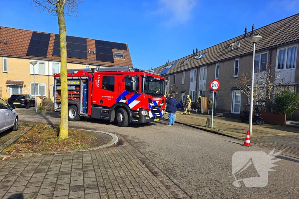 Brand door vergeten pizza in de oven