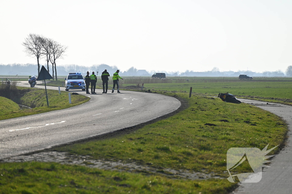 Ongeval met motorrijder, traumateam ingezet