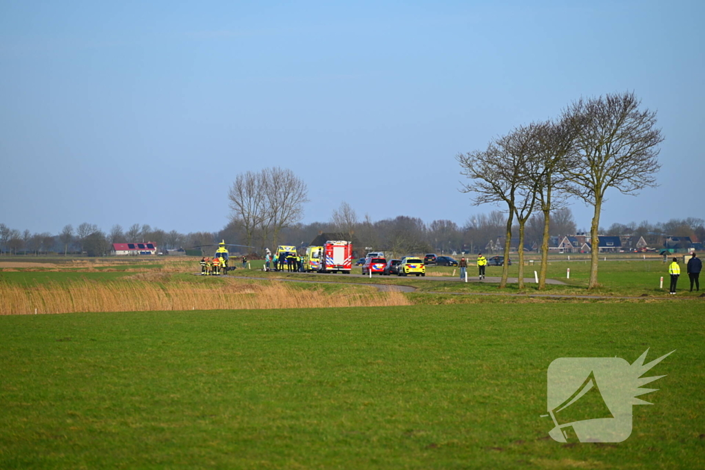 Ongeval met motorrijder, traumateam ingezet
