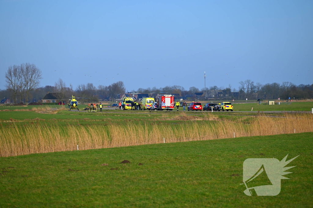 Ongeval met motorrijder, traumateam ingezet