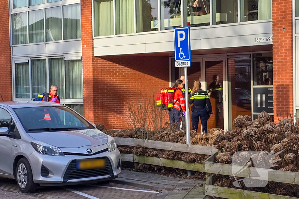 Oude man gevallen in woning, traumahelikopter ingezet