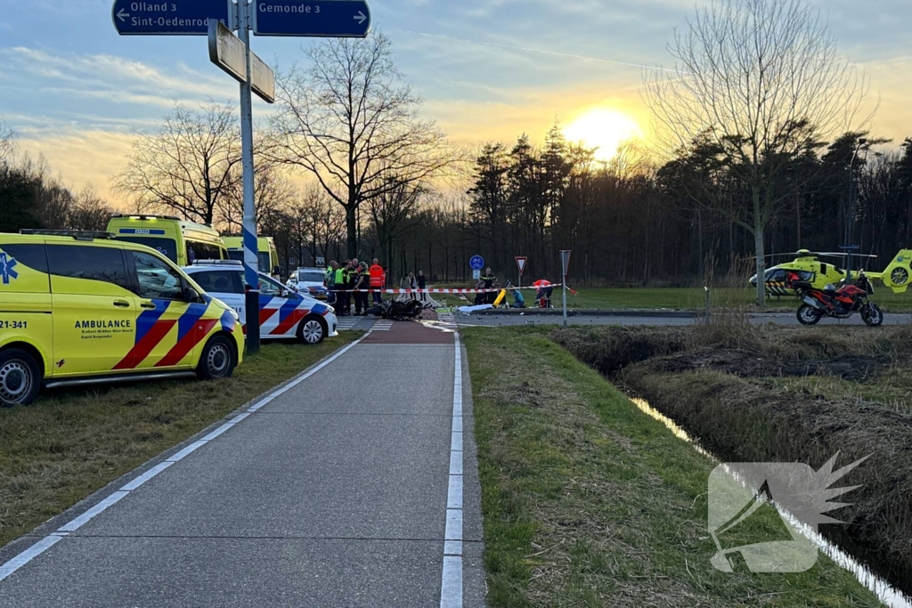 Motorrijder omgekomen bij fatale aanrijding