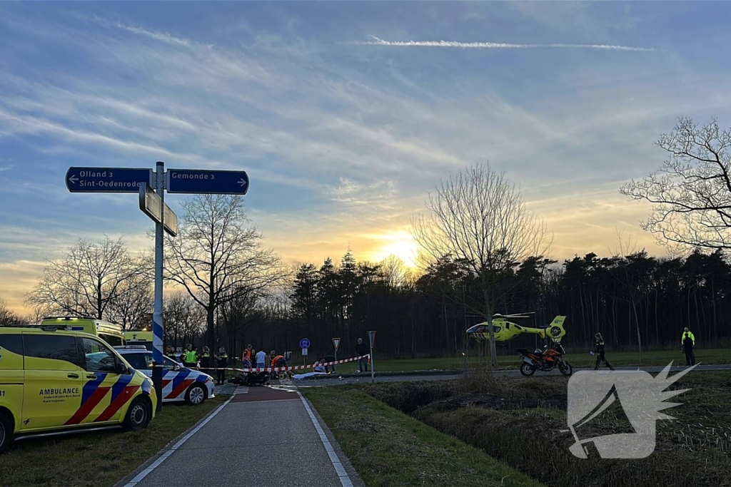 Motorrijder omgekomen bij fatale aanrijding
