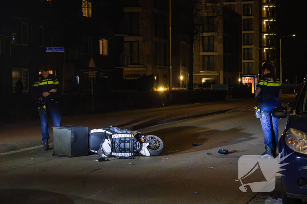 Scooterrijder gewond bij eenzijdig ongeval