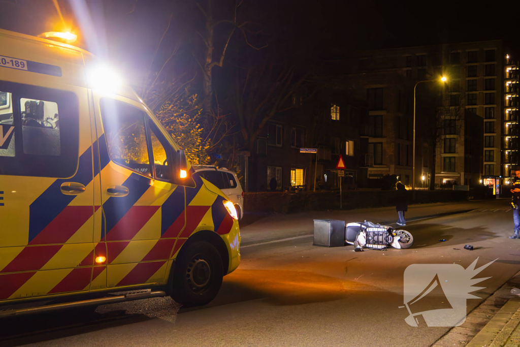 Scooterrijder gewond bij eenzijdig ongeval