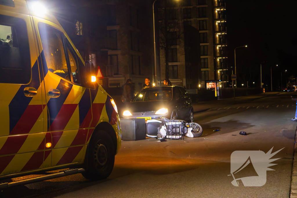 Scooterrijder gewond bij eenzijdig ongeval