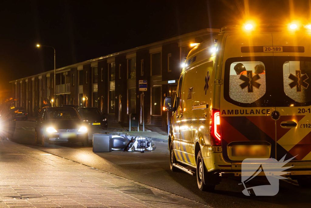 Scooterrijder gewond bij eenzijdig ongeval