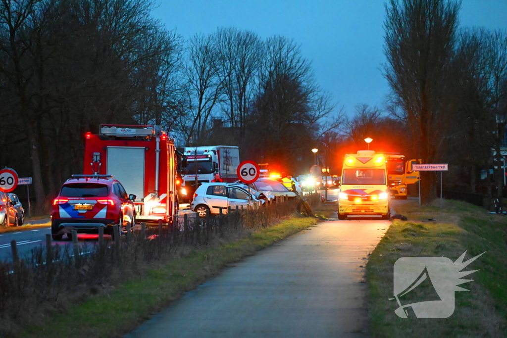 Meerdere voertuigen betrokken bij ongeluk