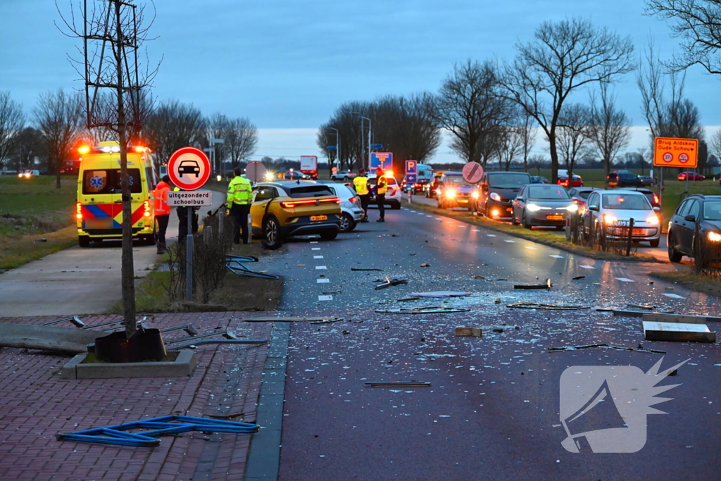 Meerdere voertuigen betrokken bij ongeluk