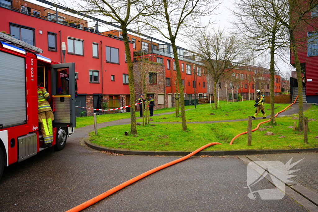 Brand in woning geblust door brandweer