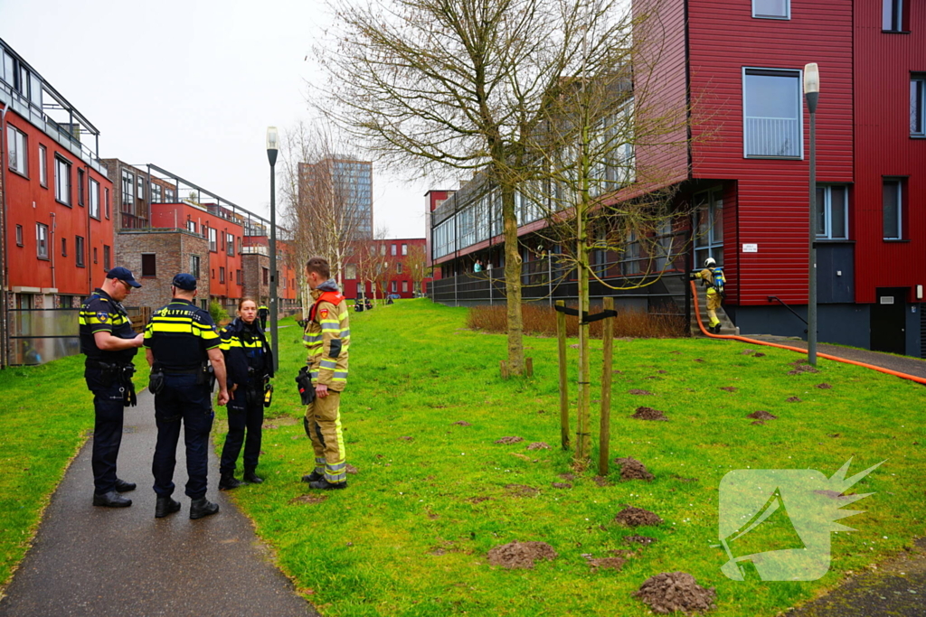 Brand in woning geblust door brandweer