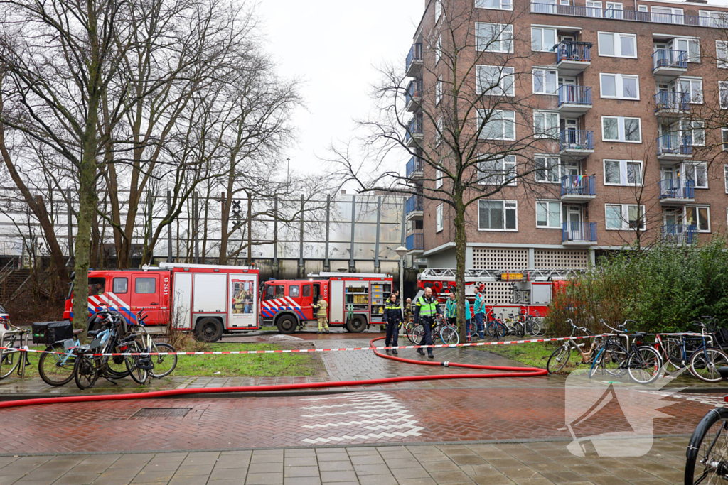 Grote brand bij energieverdeelstation