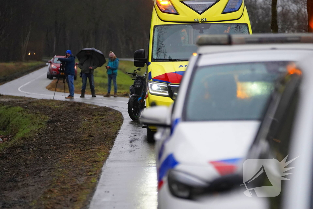 Ongeval door gladheid op fietspad