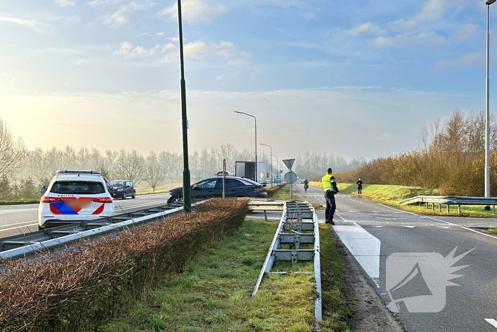 Ongeval tussen auto en vrachtwagen