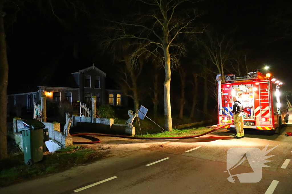 Barbecue oorzaak van brand in zelfgemaakte overkapping