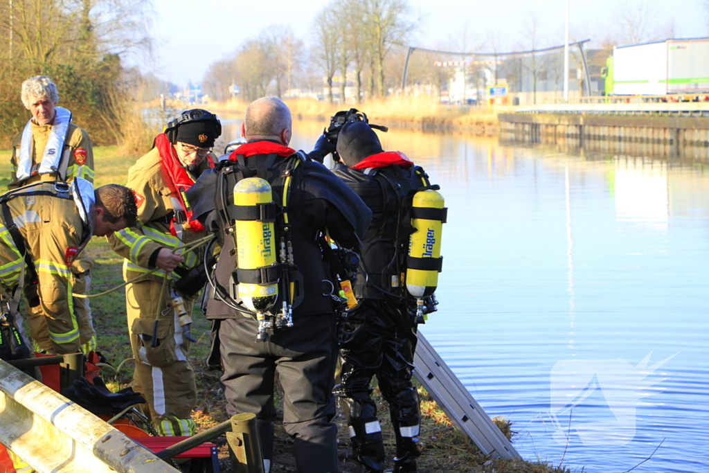 Fiets aangetroffen op spoorbrug, grote zoektocht in water