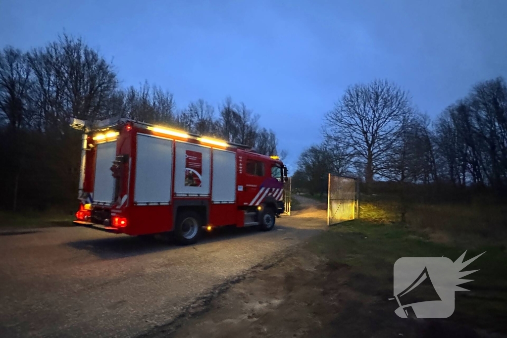 Brand in bosschage geblust
