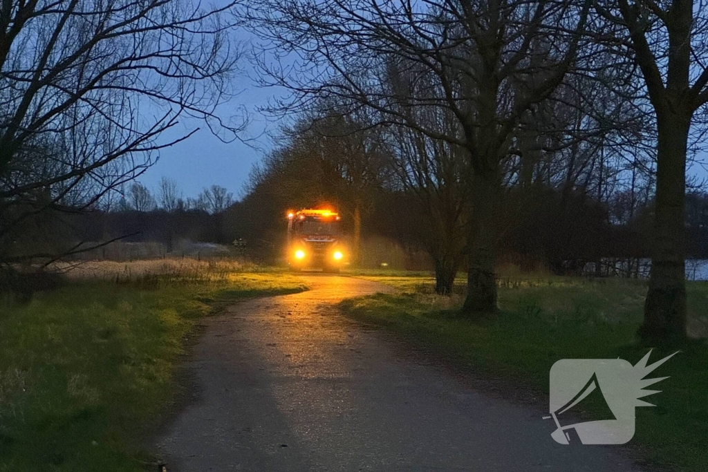 Brand in bosschage geblust