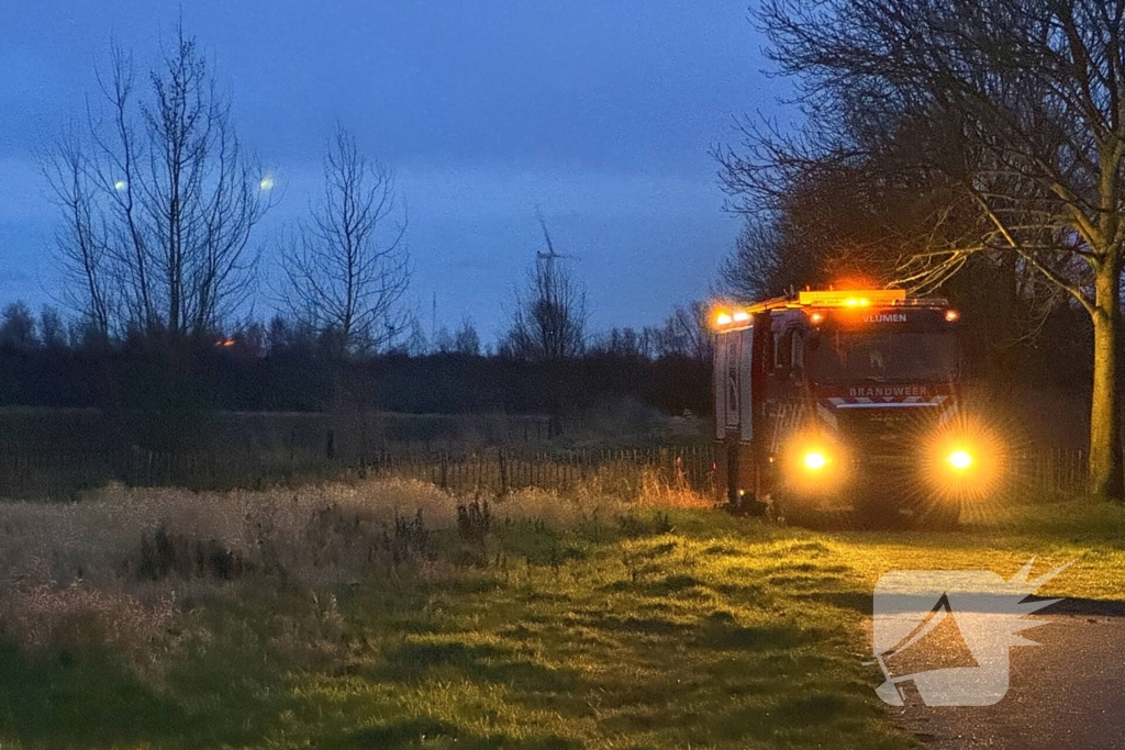 Brand in bosschage geblust