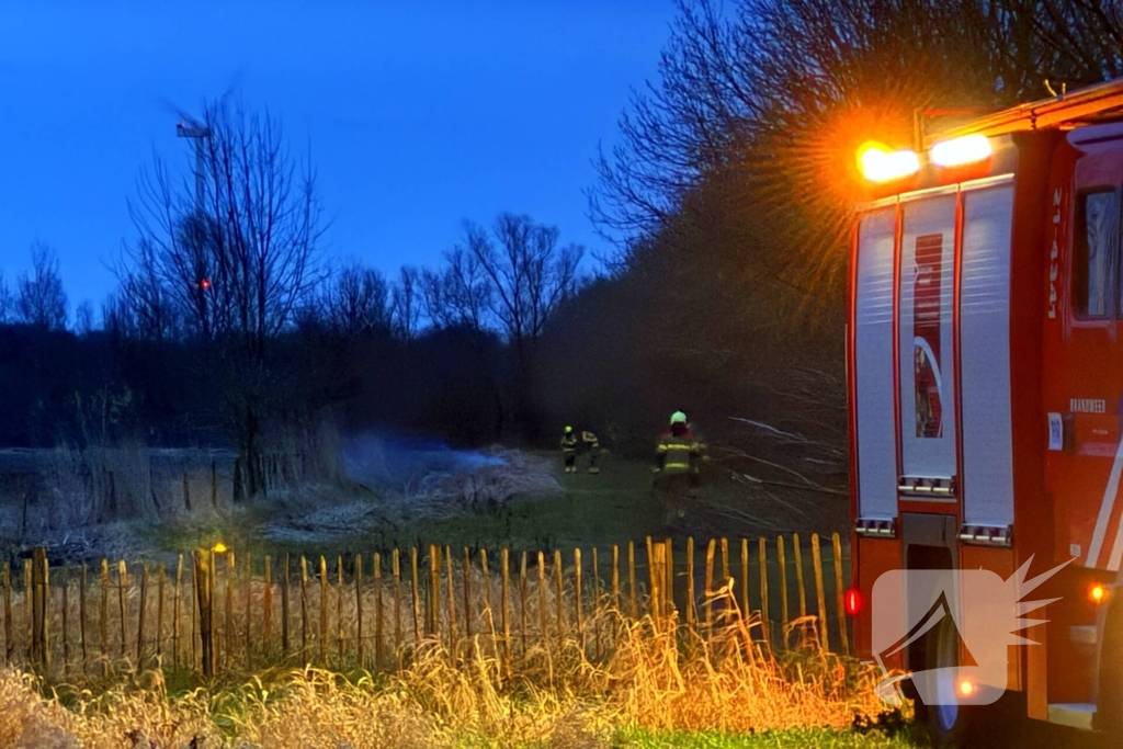 Brand in bosschage geblust